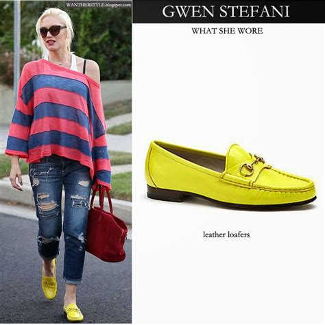 What She Wore Gwen Stefani In Bright Yellow Leather