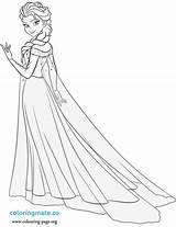 Elsa Frozen Drawing Getdrawings Coloring Pages sketch template