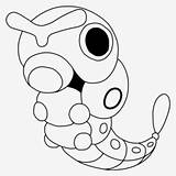 Caterpie Pngkey Pngfind sketch template