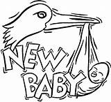 Kolorowanka Bocian Storch Bociany Kolorowanki Stork Bringt Neues Ausmalbilder Ptaki Druku Brabbels Dzieci sketch template