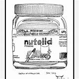 Bulanlifestyle Nutella sketch template