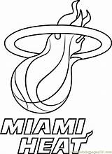 Coloring Miami Heat Pages Hornets Charlotte Nba Color Getdrawings Getcolorings Coloringpages101 sketch template