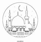 Mosque Colouring Ramadan Eid Pages Islam Coloring Printable Kids Crafts Color Adabi Drawing Islamic Activities Cards Book Books Children Karim sketch template