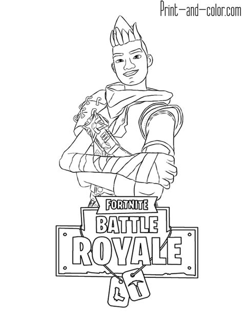 fortnite battle royale coloring page ranger male coloring pages
