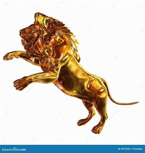 golden lion stock photography image