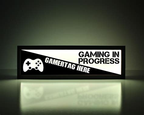 gaming  progress sign custom video game sign video game etsy canada