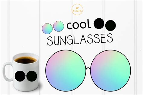 Cool Sunglasses Clip Art Graphic By Jpjournalsandbooks