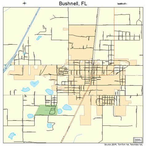 bushnell florida street map