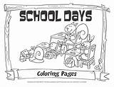 Coloring Pages School House Days Getcolorings Little sketch template