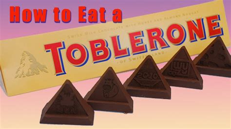 how to eat a toblerone properly youtube