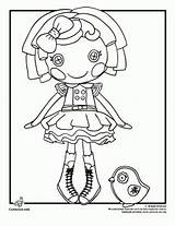 Lalaloopsy Coloring Doll Pages Starlight Dot sketch template