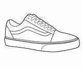 Coloring Pages Shoe Sneaker Drawing Sketch Sketches Shoes Sneakers Outline Easy Drawings Vans Van Choose Board sketch template