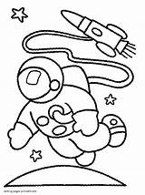 Coloring Space Pages Boys Outer Astronaut Printable Print Designlooter sketch template