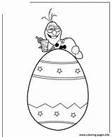 Easter Olaf Coloring Colouring Frozen Egg Pages Snowman Top Printable Color Online sketch template
