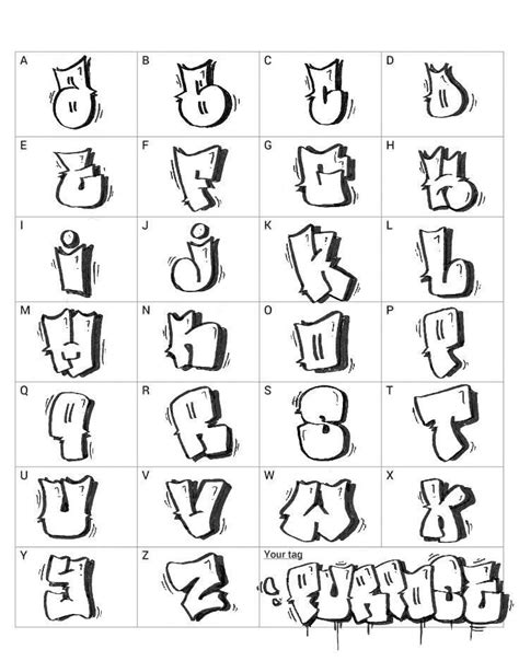 graffiti alphabet styles graffiti lettering