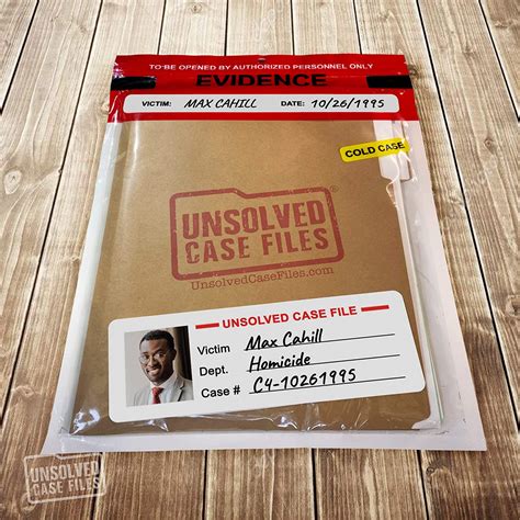 buy unsolved case files cahill max cold case murder mystery game