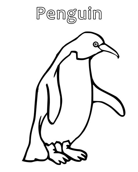baby penguin coloring pages getcoloringpagescom