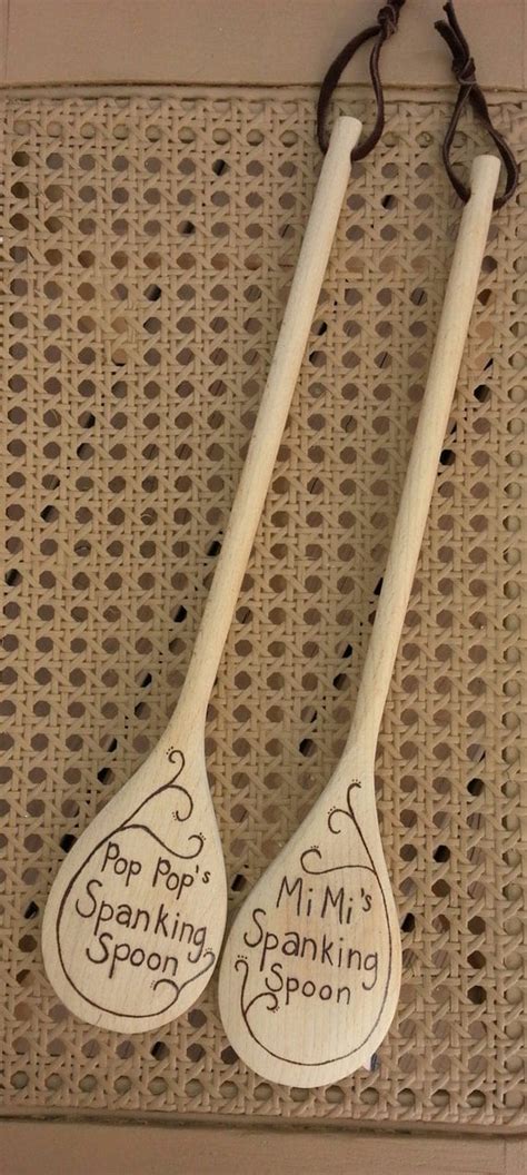 wood burned spanking spoon set by ajssublimedesignz on etsy