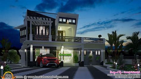 stunning contemporary house  kerala   kerala house design kerala houses luxury villa