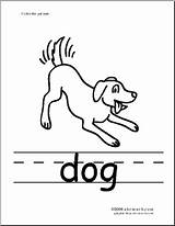 Coloring Phonics Pages Dog Tail Wagging Abcteach sketch template