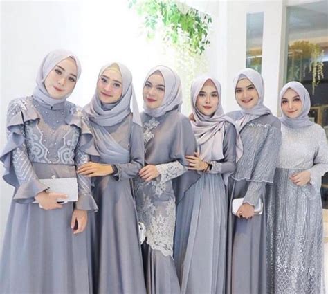 baju kombinasi brokat pictures model hijab terbaru