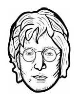 Lennon Elton Personaggi Famosi Musicians Ritratti Openclipart sketch template