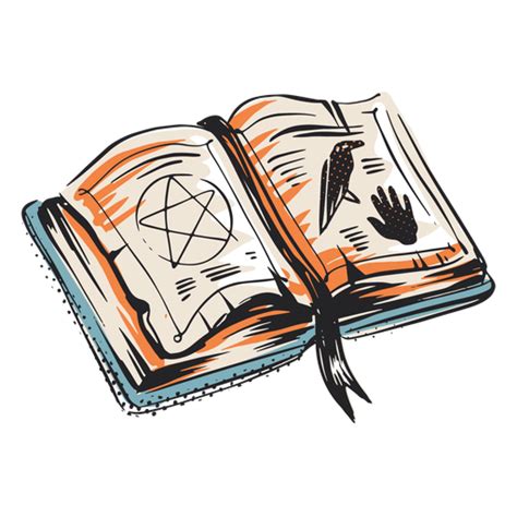 hechizo libro halloween elemnt ilustración descargar png