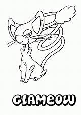 Pokemon Coloring Pages Cards Glameow Card Print Printable Color Kids Colouring Drawing Victini Scizor Sheets Getdrawings Getcolorings Library Clipart Join sketch template