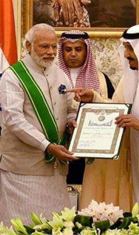 prime minister narendra modi was conferred saudi arabia s