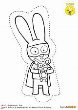 Coloriage Lapin sketch template