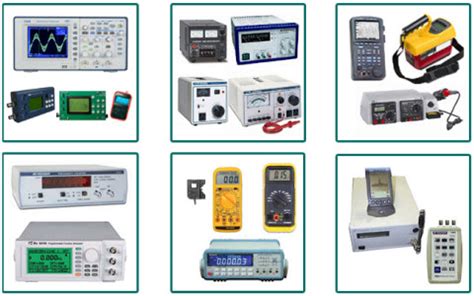types  electronic testing equipments