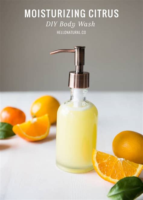 moisturizing citrus homemade body wash  glow
