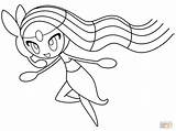 Coloring Meloetta Pages Supercoloring sketch template
