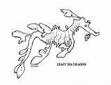 Coloring Leafy Seadragon 24kb 695px sketch template