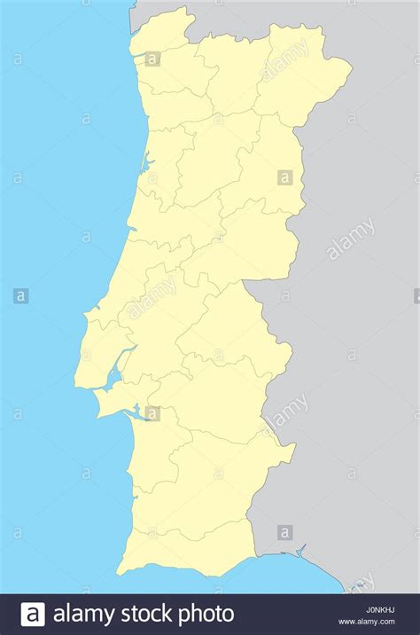 vector map  portugal  provinces easy    apply stock