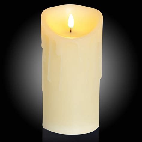 18cm Flickabright Led Real Wax Drip Candle