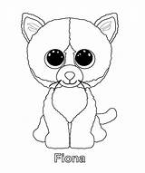 Coloring Beanie Pages Boo Boos Ty Printable Fiona Babies Sheets Kids sketch template