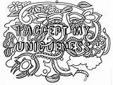 Empowering Affirmations Coloringpages sketch template