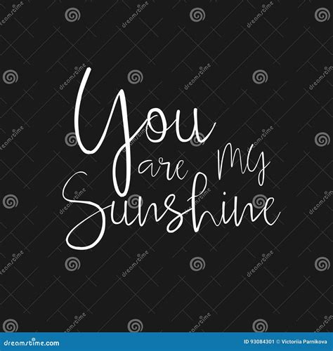 sunshine hand drawn typography poster stock vector