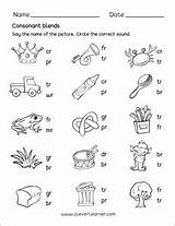 Blends Consonant Preschool Worksheets Blend Worksheet Letter Cr Fr Tr Br Gr Dr Pr Words Pairs Including sketch template