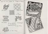 Zentangle Tangled Journaled sketch template