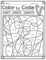 Colouring Teacherspayteachers Subtraction Multiplication sketch template