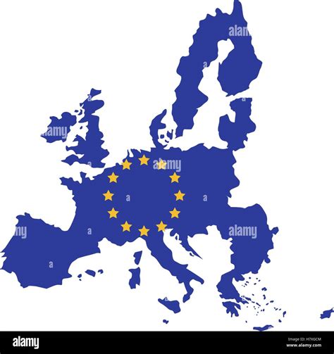 unione europea icona della mappa europa paese ue nazionale  la politica del tema design