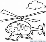 Coloring Pages Helicopter sketch template