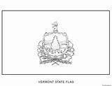 Vermont Unis Etats Drapeau sketch template
