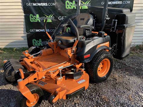 scag tiger cat ii commercial  turn wbagger demo  hours lawn mowers  sale
