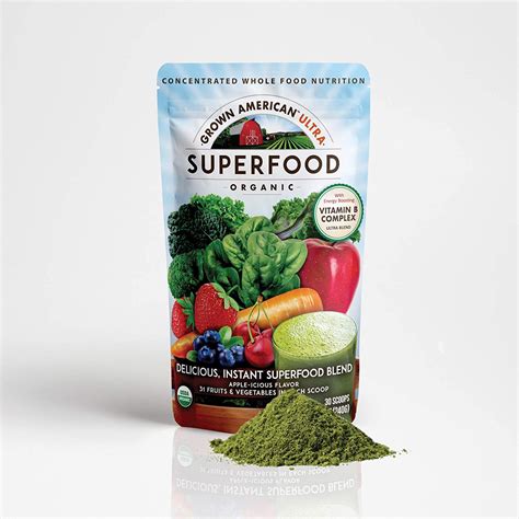 grown american superfood ultra organic  fruits  vegetables
