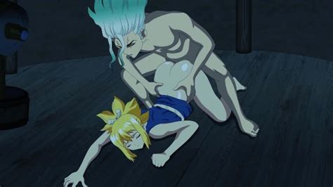 Senku And Kohaku Have Rough Sex In The Observatory He Cums Inside Dr