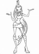 Winx Coloring Pages Club Printable Kids sketch template