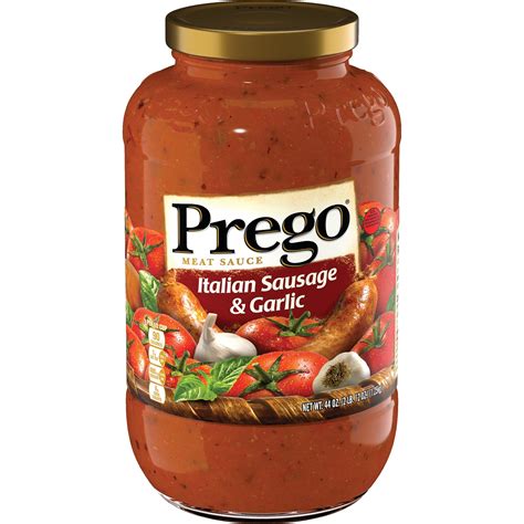 prego pasta sauce tomato sauce  italian sausage garlic  ounce